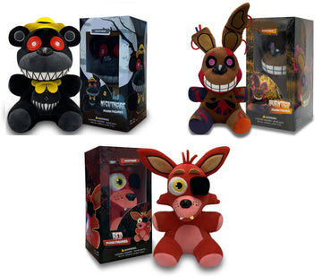 VNKVTL Collectible Stuffed Combo 3 Character Nightmare Plush + Foxy Red Plush + Burntrap Plush Birthday Gift For Kids, For All Ages, 7 plush