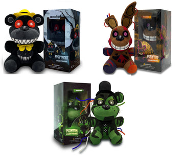 VNKVTL Collectible Stuffed Combo 3 Character Nightmare Plush + Phantom Freddy Plush + Burntrap Plush Birthday Gift For Kids, For All Ages, 7 plush