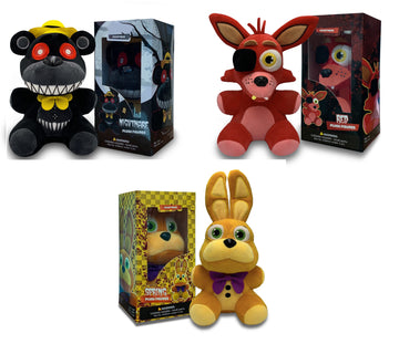 VNKVTL Collectible Stuffed Combo 3 Character Nightmare Plush + Spring Bonnie Plush + Foxy Red Plush Birthday Gift For Kids, For All Ages, 7 plush