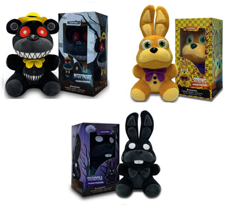 VNKVTLCollectible Stuffed Combo 3 Character Nightmare Plush + Spring Bonnie Plush + Shadow Bonnie Plush Birthday Gift For Kids, For All Ages, 7 plush