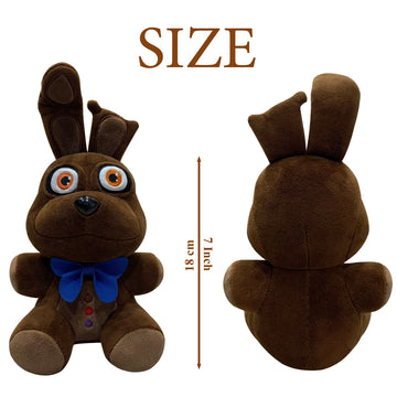 VNKVTL: Chocolate Bonnie Plush - Valentines Day Stuffed Animals for Kids | Bonnie Plushie - Baby Stuffed Animal Gift Set | Toy Bonnie Plushie - Plush Birthday Gift for Kids | 7 Inches - US
