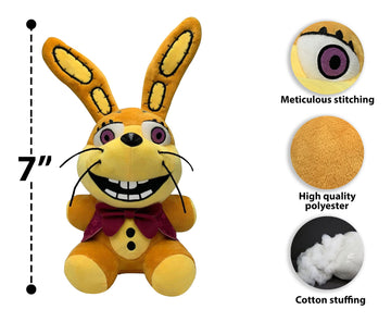 Glitchtrap Plush Birthday Gift For Kids, Spring Trap Plush With Soft And Comfortable Cotton, Decor Plushtrap Plush, Glitchtrap Plush For All Ages, 7 Inch game plush.