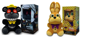 Collectible Stuffed VNKVTL Combo 2 Character Nightmare Plush + Glitchtrap Plush Birthday Gift For Kids, Spring Trap Plush With Soft And Comfortable Cotton, Phantom Freddy For All Ages, 7 plush