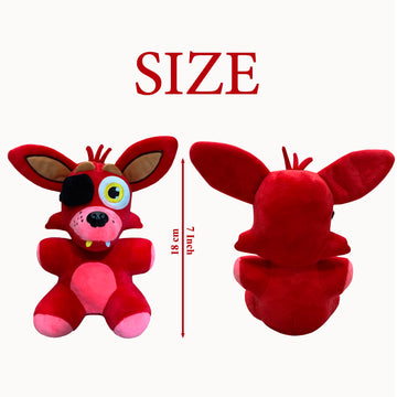 VNKVTL: Foxy Plush - Valentines Day - Giant Foxy Plush | Foxy Stuffed Animal - Captain Foxy Plush | Stuff Animals for Boys - Plush Birthday Gift for Kids | 7 Inches.