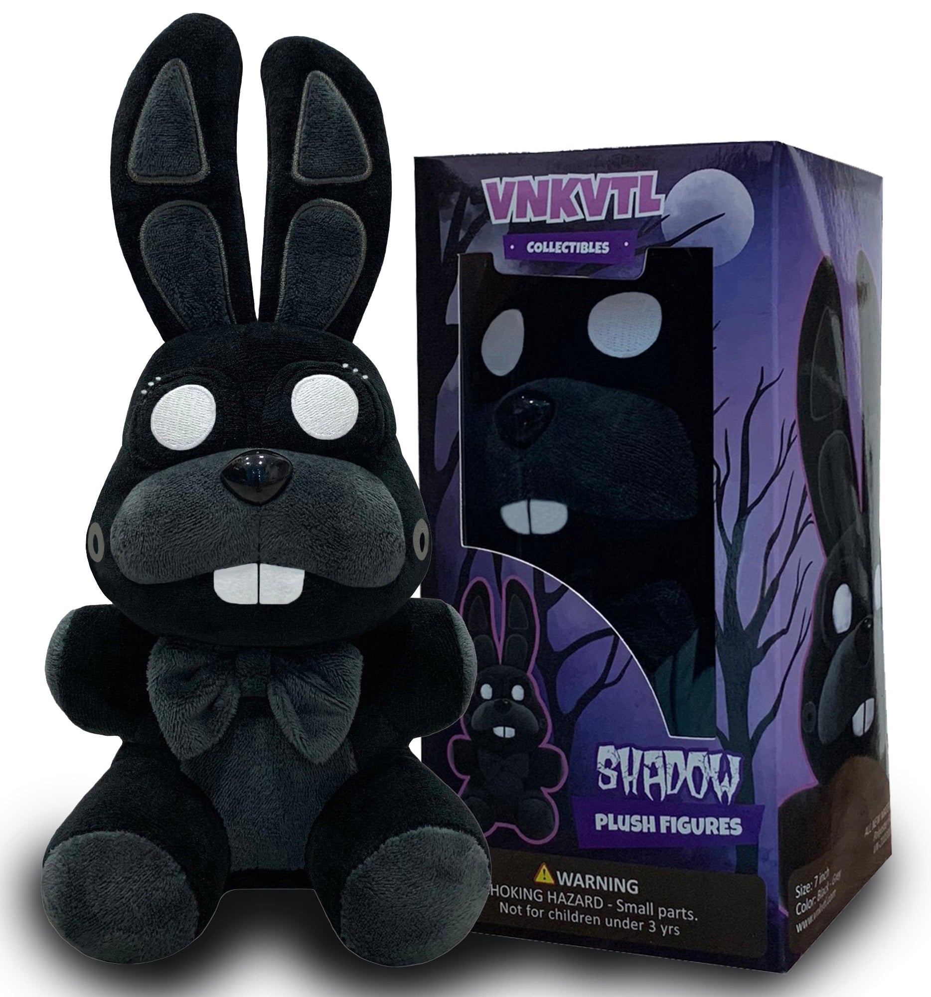 VNKVTL: Shadow Bonnie Plush - Valentines Day - Toy Bonnie Plush | Stuff Animals for Boys - Baby Stuffed Animal Gift | Bonnie Stuffed Animal - Plush Birthday Gift for Kids | 7 Inches.